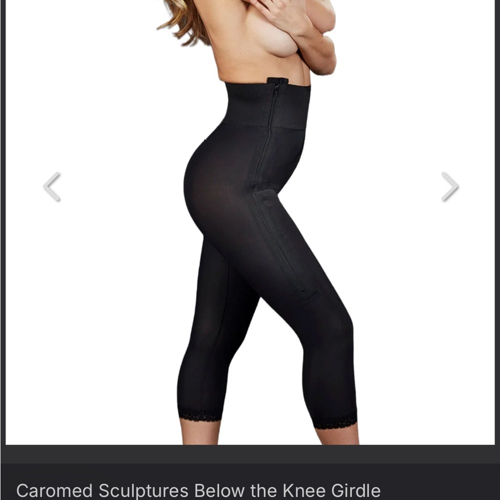 Caromed xl capri Women's Black Shapewear Leggings